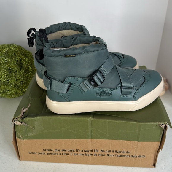 KEEN HOODZERRA WP Women's Boots 7 Dark Forest/Birch - Picture 10 of 12